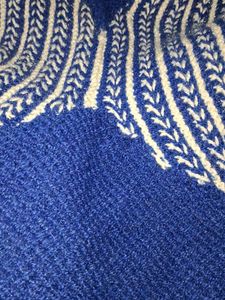 Blue Knitted Blouse