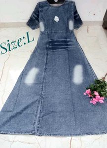 Denim Maxi Dress