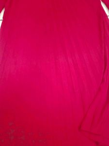 Vibrant Red Midi Dress