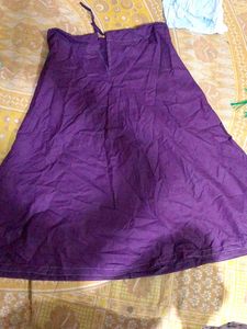 Vibrant Purple Ethnic Skirt