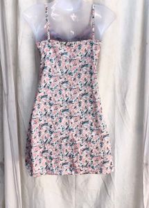 I. Floral Print Mini Dress