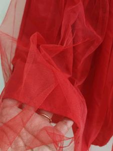 Red Tulle Skirt