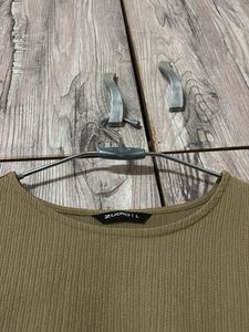 Stylish Ribbed Tie-Waist Top