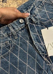 Designer Diamond Stitch Jeans