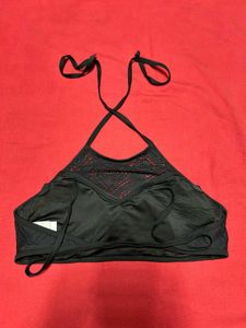 Black Lace Halter Neck Bralette
