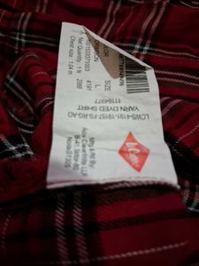 Red Plaid Button-Up Shirt