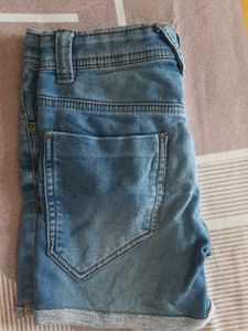 Kid's Blue Denim Shorts