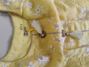 Vibrant Yellow Anarkali Gown