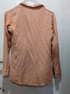 Peach Button-Down Shirt