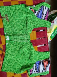 Green Floral Print blouse