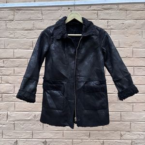 Vintage Style Unisex Faux Leather Coat