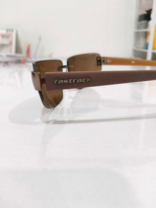 Fastrack Brown Rimless Sunglasses women