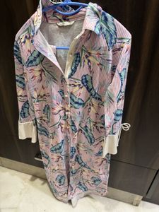 Floral Print Shirt Dress