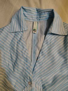 Newme Striped Button-Up Shirt