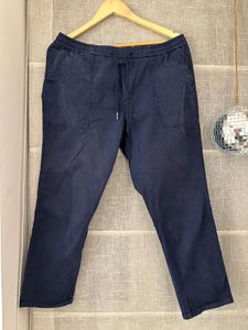 Navy Blue Casual Chino Pants
