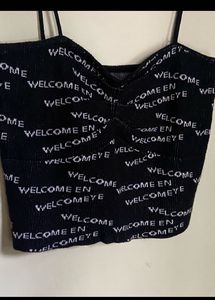 black crop top