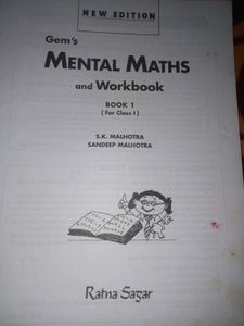 Gem's Mental Maths and Workbook - Class 1