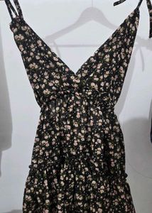 Floral Halter Neck Mini Dress