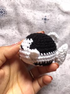 Handmade Crochet Whale Keychain