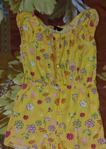 Yellow Floral Jumpsuit