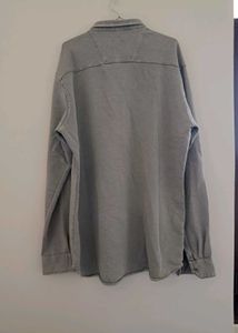 Men's Baggy Grey Washed Shirt