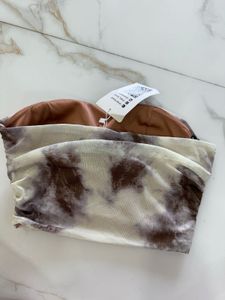 xs Strapless Tie-Dye Ruched Tube Top