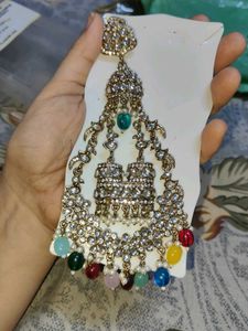 Exquisite Multi-Color Beaded Jhumka Earrings