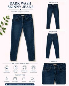 Dark Wash Skinny Fit Jeans