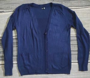 Classic Navy Blue Cardigan