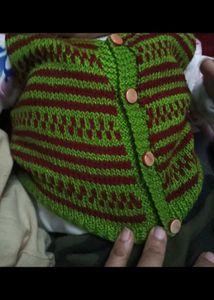 Hand-Knitted Baby Cardigan - Adorable!