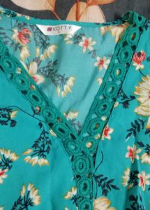 Vibrant Floral Print Kurta