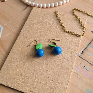 Blueberry + Cookie Earrings Combo