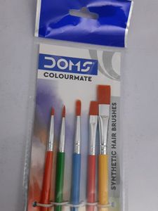 DOMS Colourmate 5 Synthetic Hair Brushes