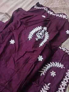 Elegant Embroidered Kurta Set