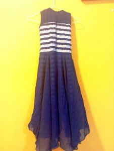 Elegant Navy Blue Gown