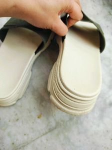 Comfortable Olive Green Slides for women 💚