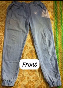 Light Wash Denim Joggers Fixed price