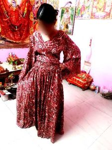 Elegant Paisley Print Ethnic Dress