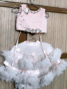 Barbie Crop Top With Flared Barbi Skirt💃💃💃