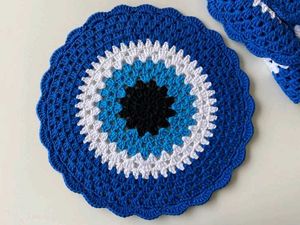 Evil Eye Crochet Decor