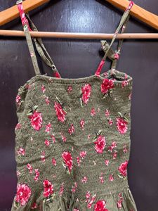 Floral Smocked Peplum Top