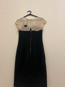 GUESS - Elegant Black Sheer Sleeve Dress, size 6