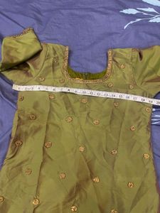 Olive Green Salwar Kameez Suit