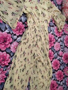 Yellow Floral Jumpsuit