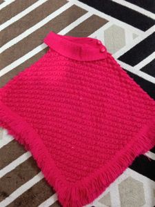 Adorable Hot Pink Poncho