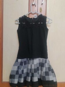 Black & White Checkered Dress