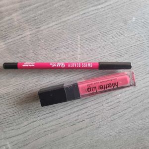 Swiss Beauty Matte Liquid Lipstick &amp; Liner
