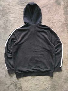 Adidas Zip-Up Hoodie with 3 Stripes