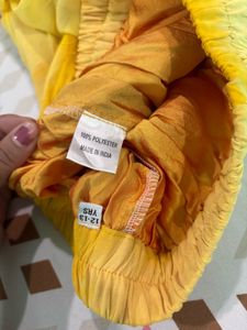 Yellow choli combo mummy daughter