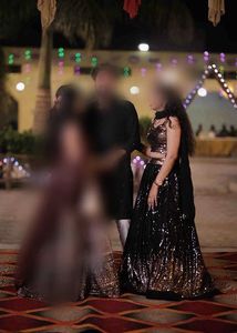 Stunning Black Sequin Lehenga Choli Set